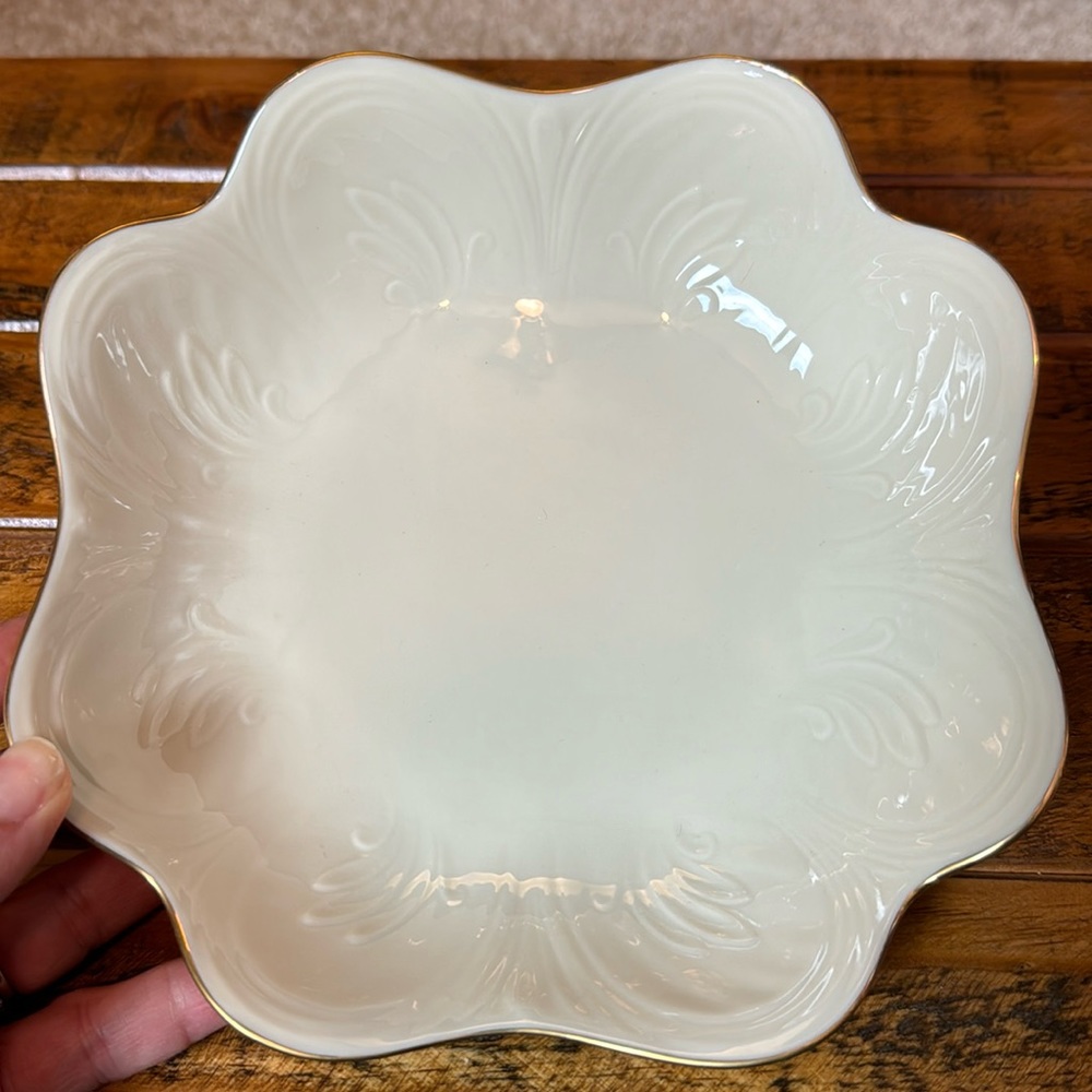 Lenox Gold Trimmed Candy Dish